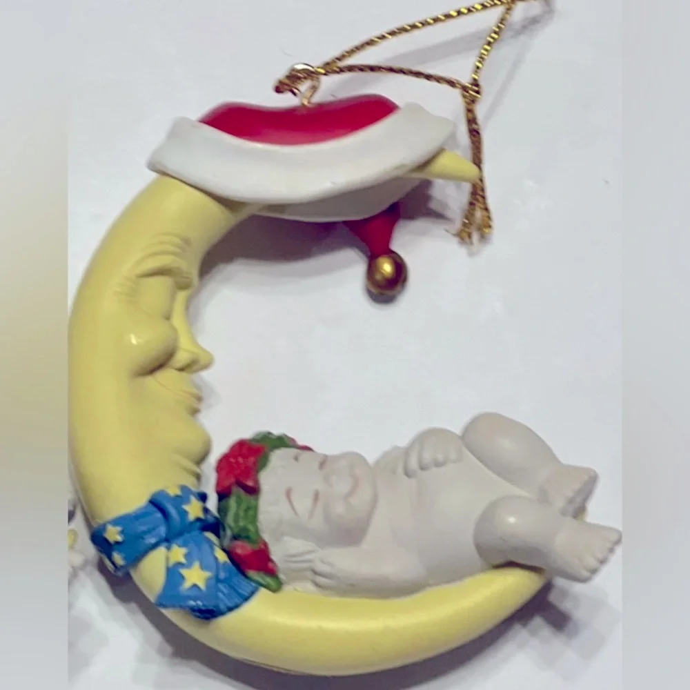 Vintage Dreamsicles Cherub Christmas Ornaments Lot Of 9